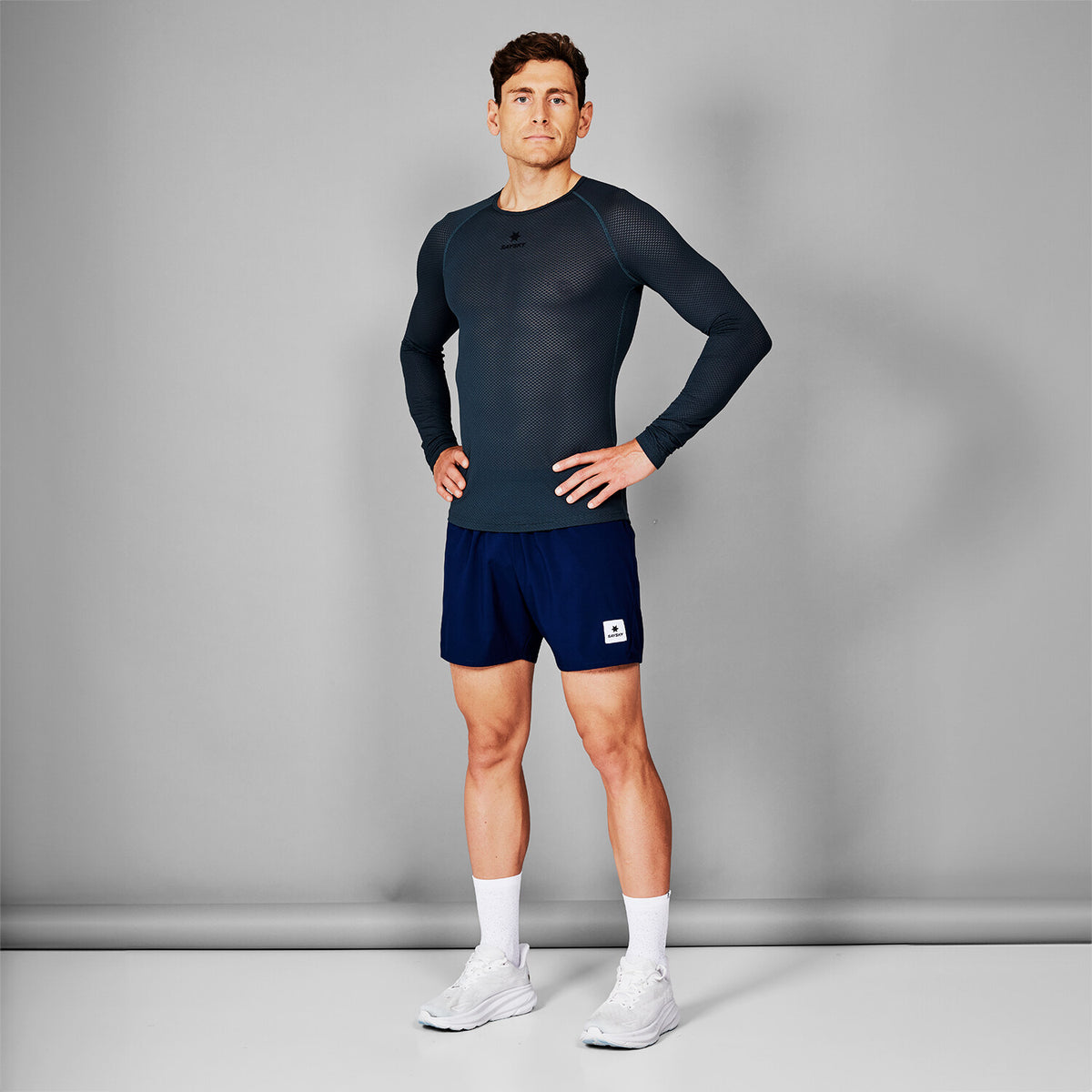 Saysky Mesh Base Layer Long Sleeve Grå 601 XMRBL32C601