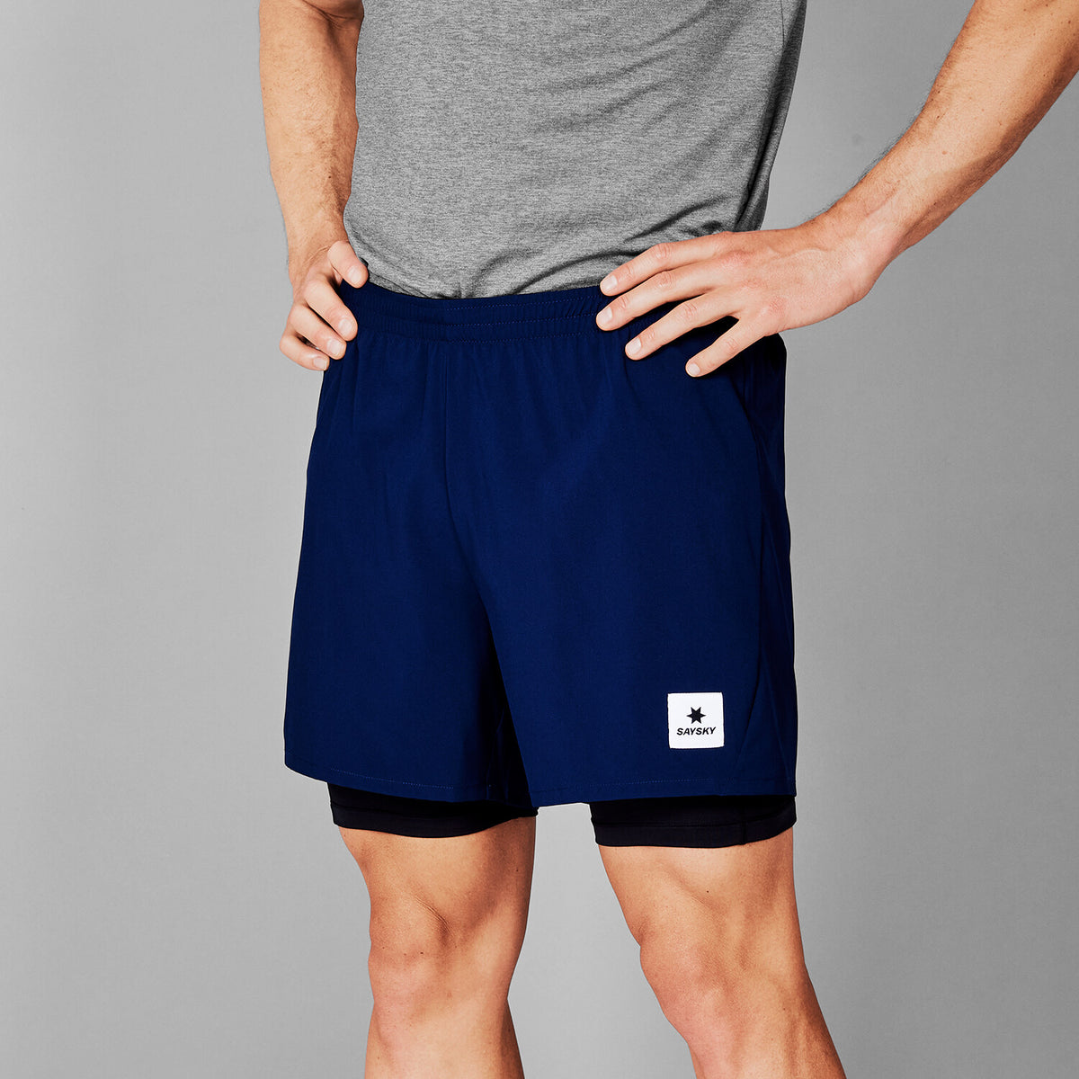 Saysky 2 in 1 Pace Shorts 5'' Blå 201 XMRSH20C201