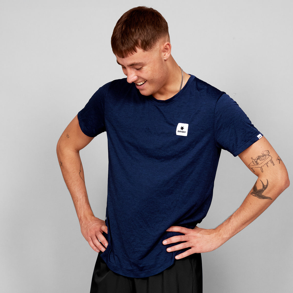Saysky Clean Combat Pro T-shirt Blå 201 XMRSS30C201