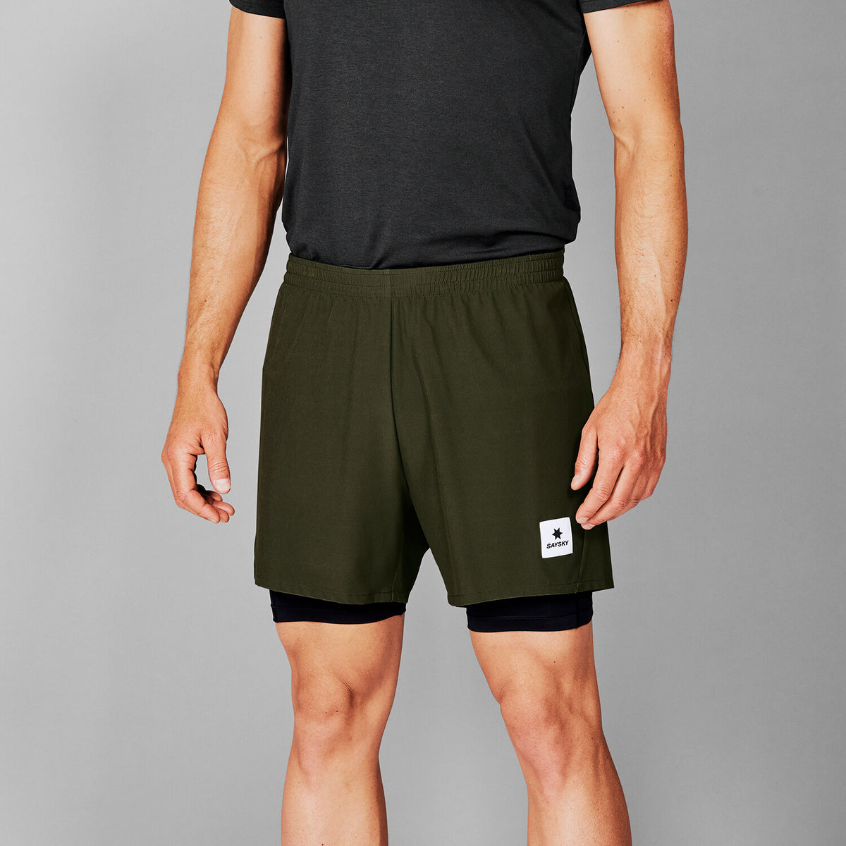 Saysky 2 in 1 Pace Shorts 5'' Grøn 301 XMRSH20C301