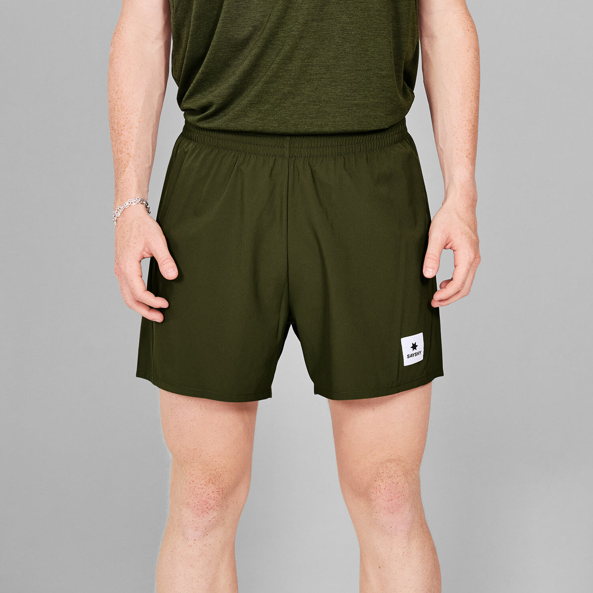 Saysky Pace Shorts 5'' Grøn 301 XMRSH21C301