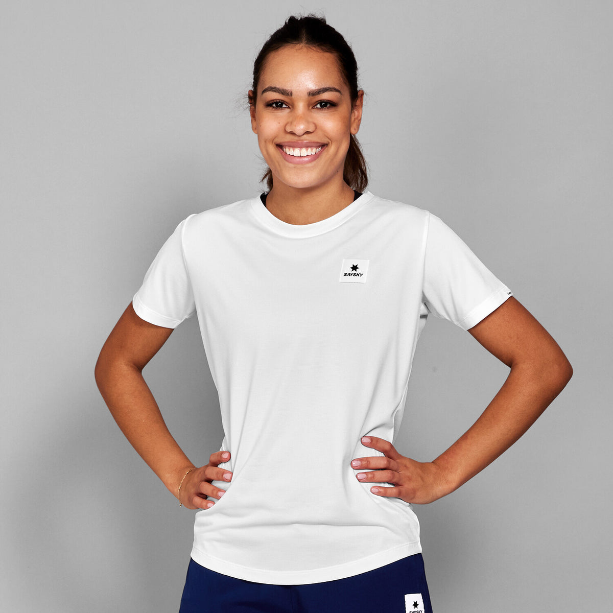 Saysky Clean Combat Pro T-shirt Hvid 101 XWRSS30C101