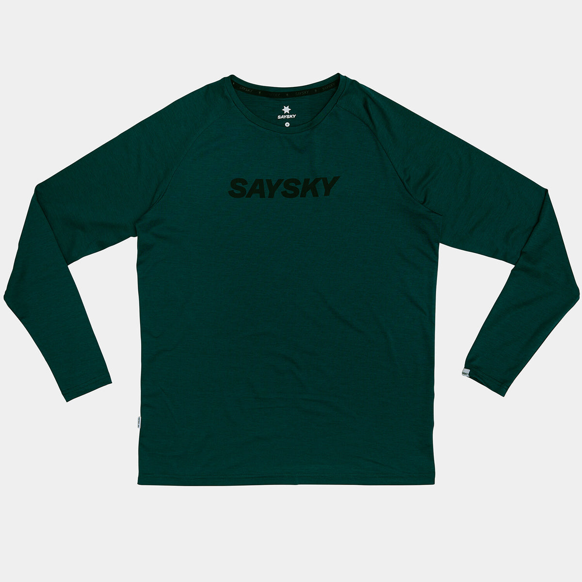 Saysky Logo Pace Long Sleeve Grøn 3010 OMRLS21C3010