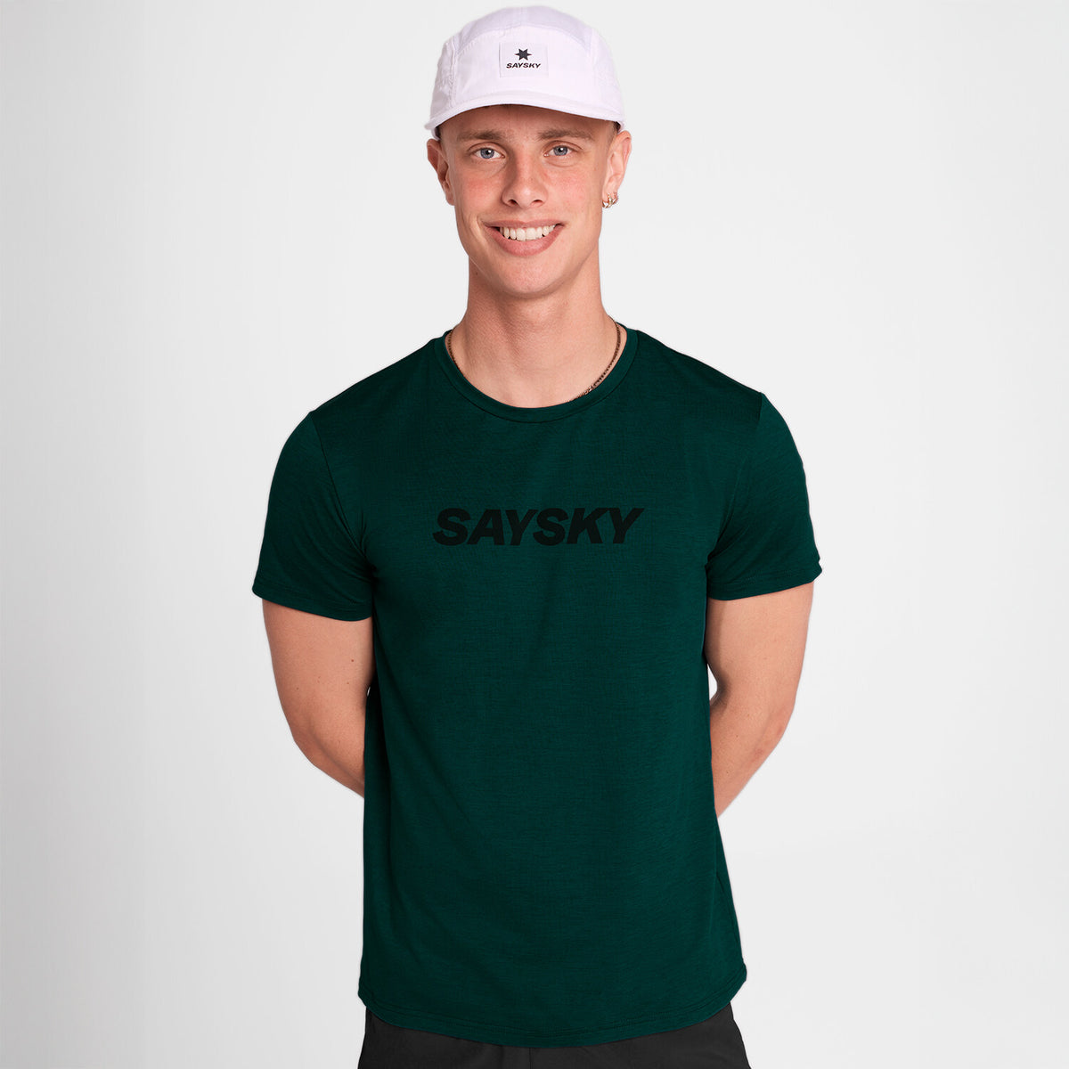 Saysky Logo Pace T-Shirt Grøn 3010 OMRSS20C3010