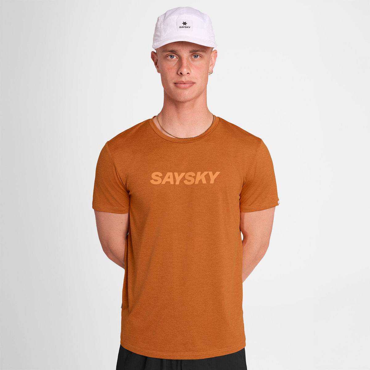 Saysky Logo Pace T-Shirt Orange 4008 OMRSS20C4008