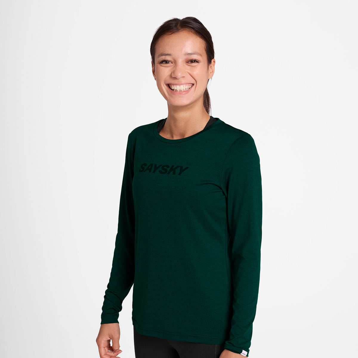 Saysky Logo Pace Long Sleeve Grøn 3010 OWRLS20C3010