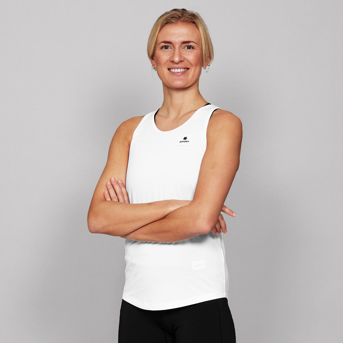 Saysky Clean Combat Pro Singlet Hvid 101 XWRSI30C101