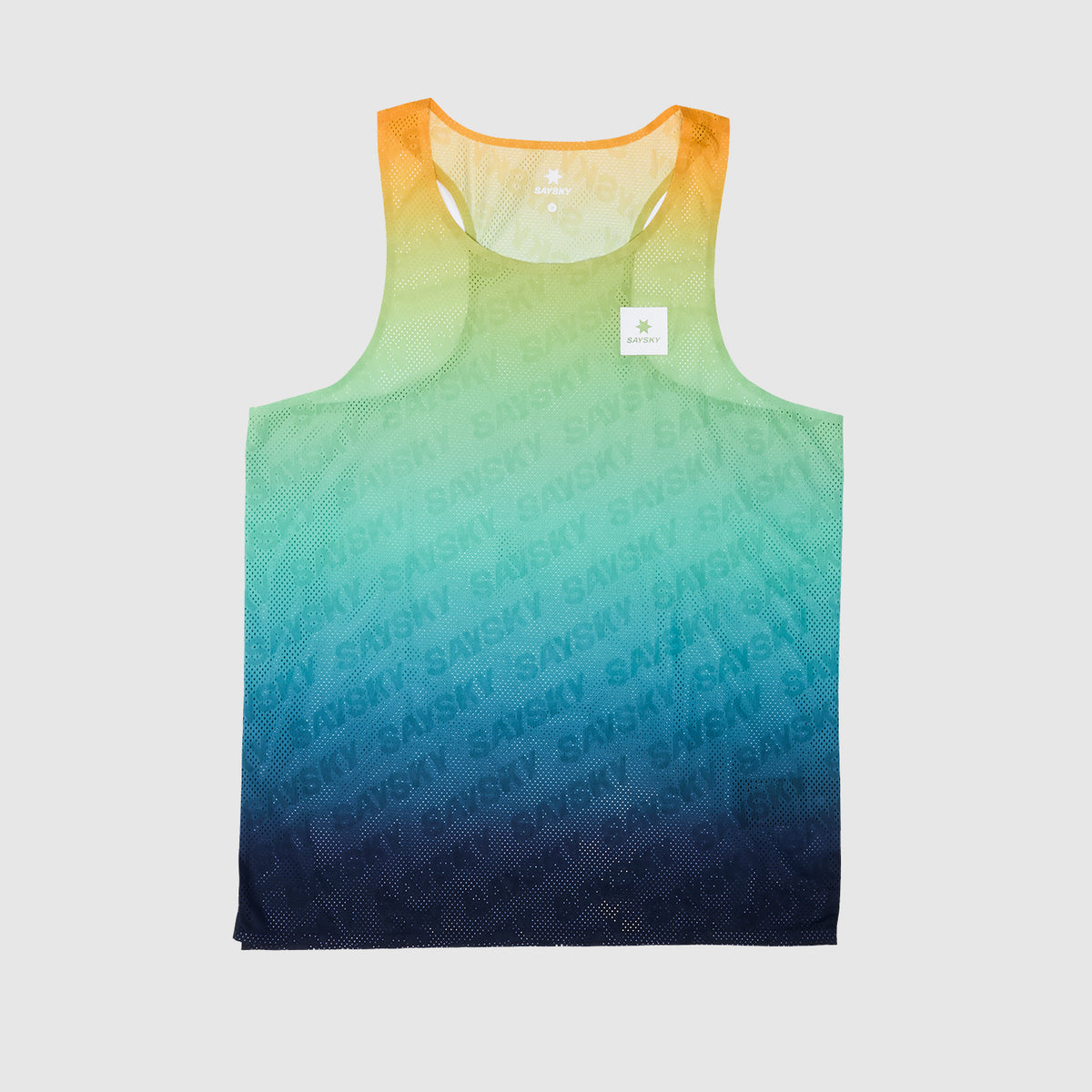 SAYSKY Drip Dye Flow Air Singlet SINGLETTER 1032 - BLUE AOP