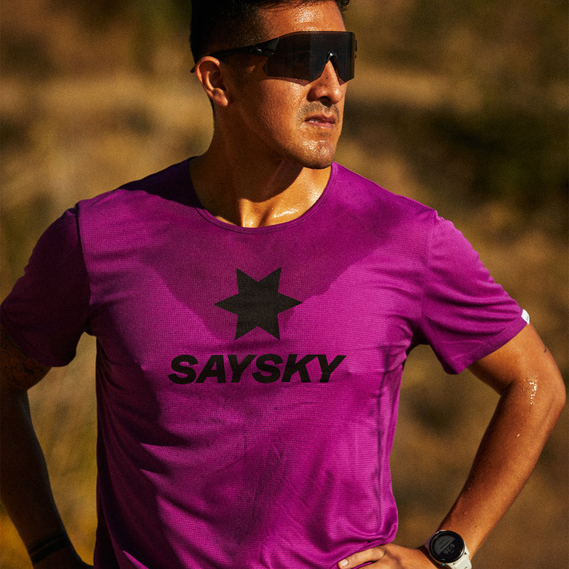 SAYSKY Logo Flow T-shirt T-SHIRTS 703 - PURPLE