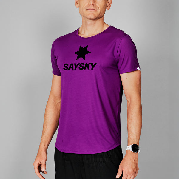 SAYSKY Logo Flow T-shirt T-SHIRTS 703 - PURPLE