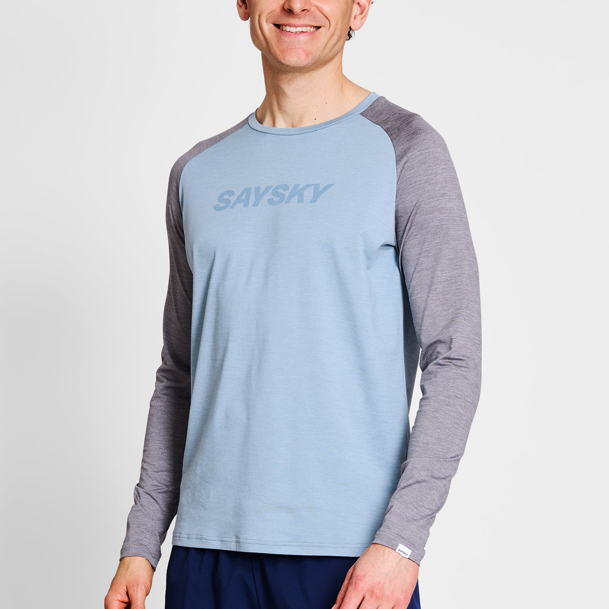 SAYSKY Logo Pace Long Sleeve LONG SLEEVES 2010 - BLUE MELANGE