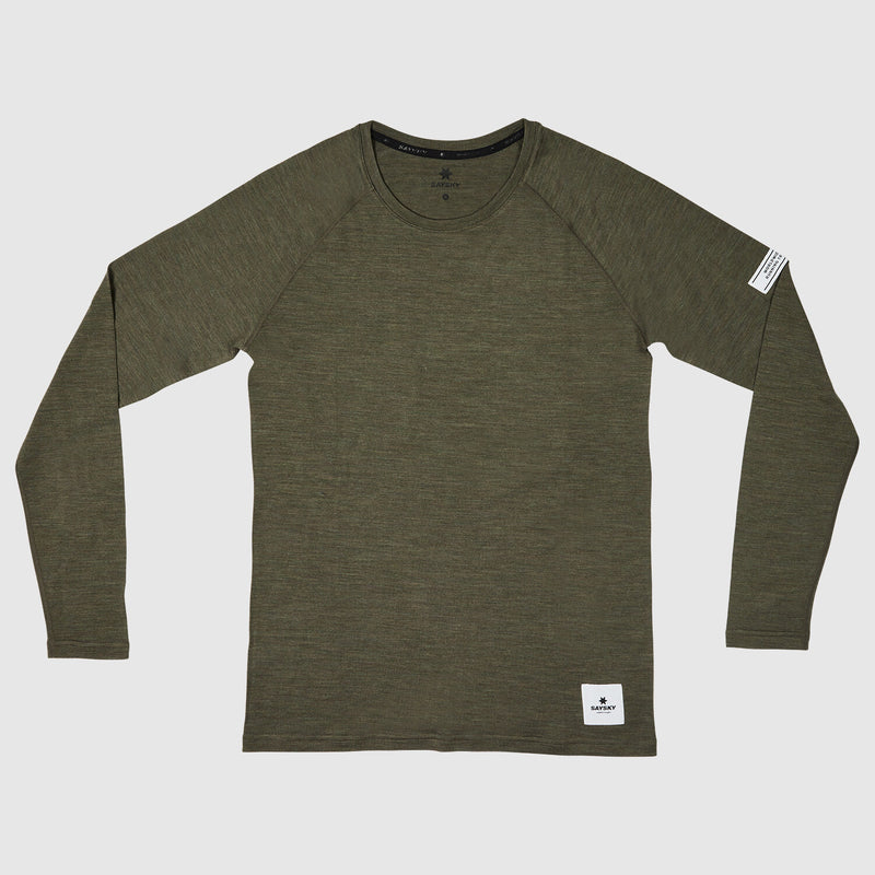Saysky Merino 165 Base Layer Long Sleeve Grøn 3001 XMRLS40C3001