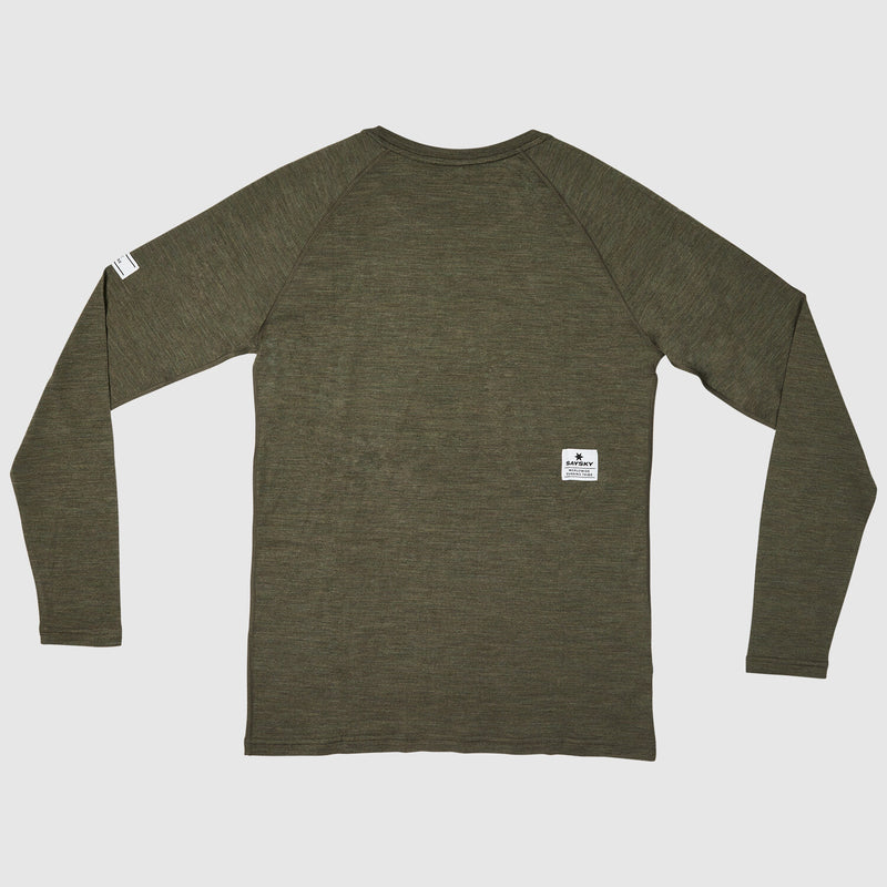 Saysky Merino 165 Base Layer Long Sleeve Grøn 3001 XMRLS40C3001