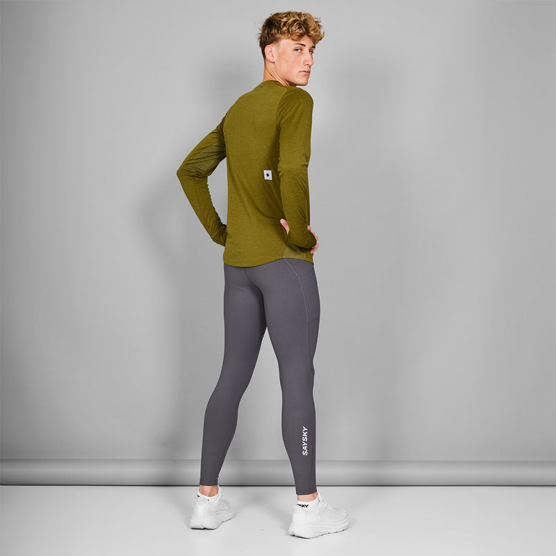 Saysky Clean Flow Long Sleeve Grøn 3006 MMRLS60C3006