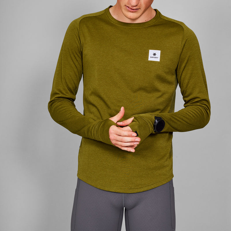 Saysky Clean Flow Long Sleeve Grøn 3006 MMRLS60C3006