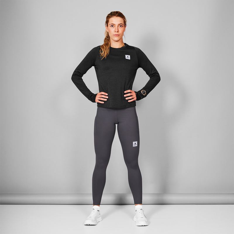 Saysky Clean Flow Long Sleeve Sort 9001 MWRLS60C9001