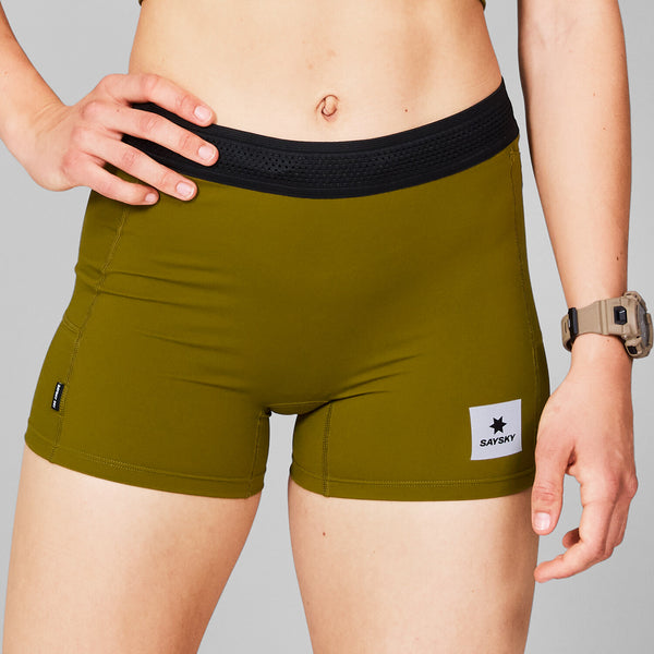 Saysky Flow+ Race Short Tights 4'' Grøn 310 MWRST62C310