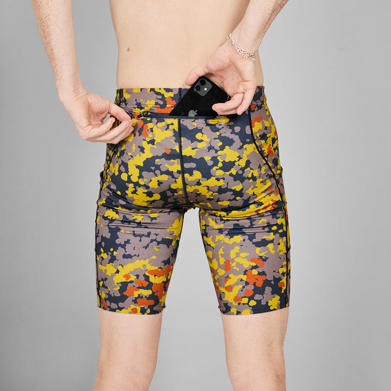 Saysky Combat+ Short Tights 9'' Gul Camo 1019 MMRST01C1019
