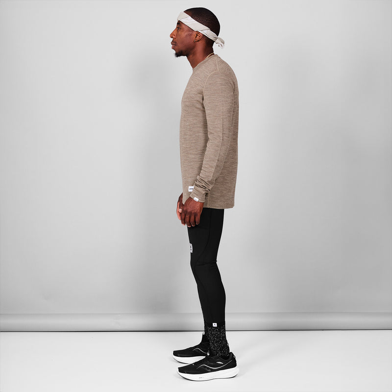 Saysky Merino 195 Blaze Long Sleeve Brun 7005 MMRLS41C7005