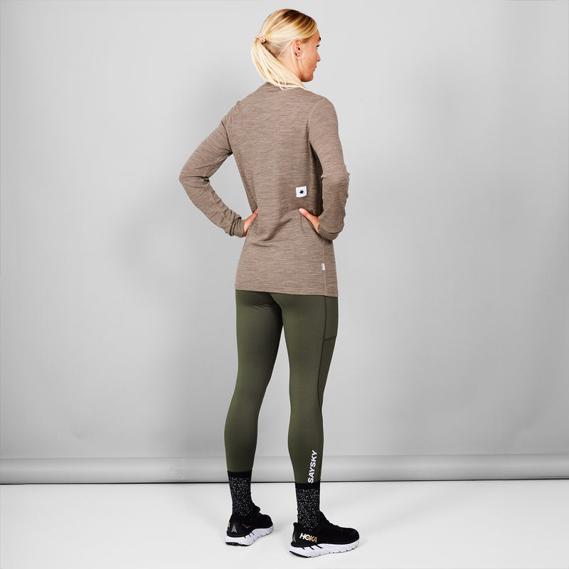 Saysky Merino 195 Blaze Long Sleeve Brun 7005 MMRLS41C7005
