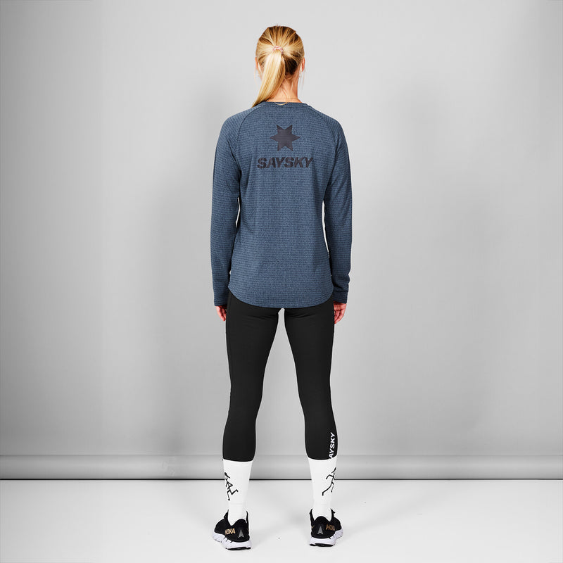 Saysky Blaze Long Sleeve Light Fleece Blå 2009 MWRFL02C2009