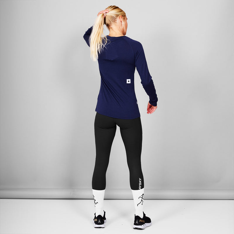 Saysky Merino 165 Base Layer Long Sleeve Blå 201 XWRLS40C201
