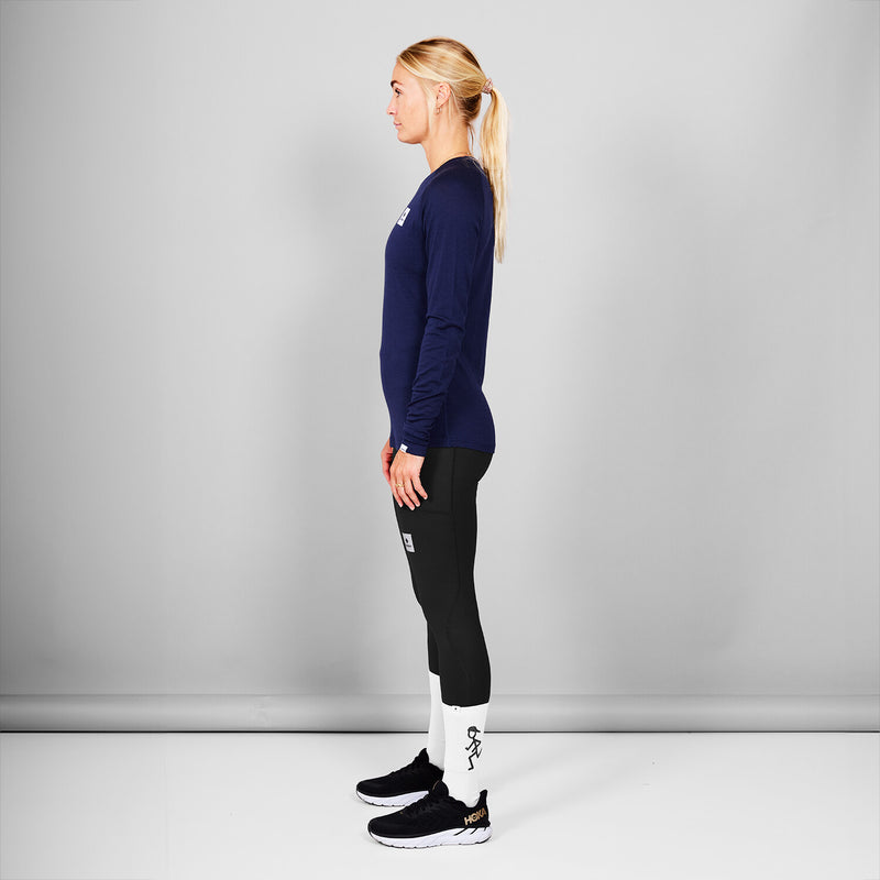 Saysky Merino 165 Base Layer Long Sleeve Blå 201 XWRLS40C201