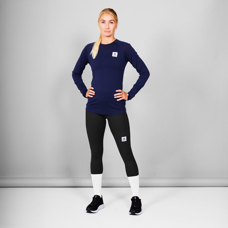 Saysky Merino 165 Base Layer Long Sleeve Blå 201 XWRLS40C201