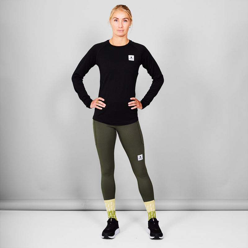 Saysky Merino 165 Base Layer Long Sleeve Sort 901 XWRLS40C901
