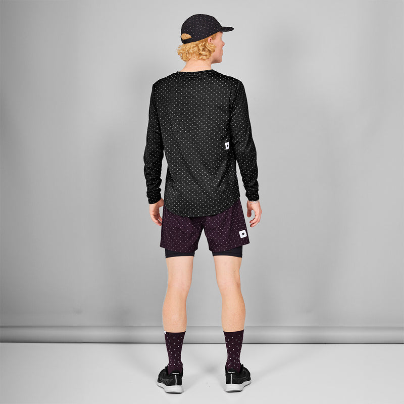 Saysky Reflective Polka Pace Long sleeve Sort Reflective Polka 1018 MMRLS02C1018