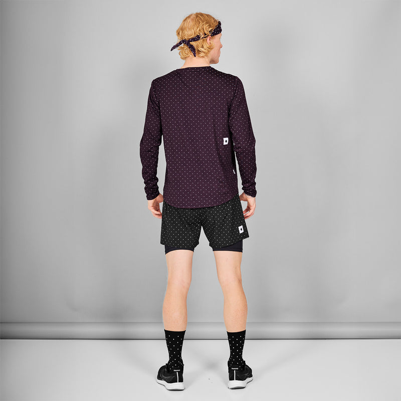 Saysky Reflective Polka 2 In 1 Pace Shorts 5" Sort Reflective Polka 1018 MMRSH01C1018