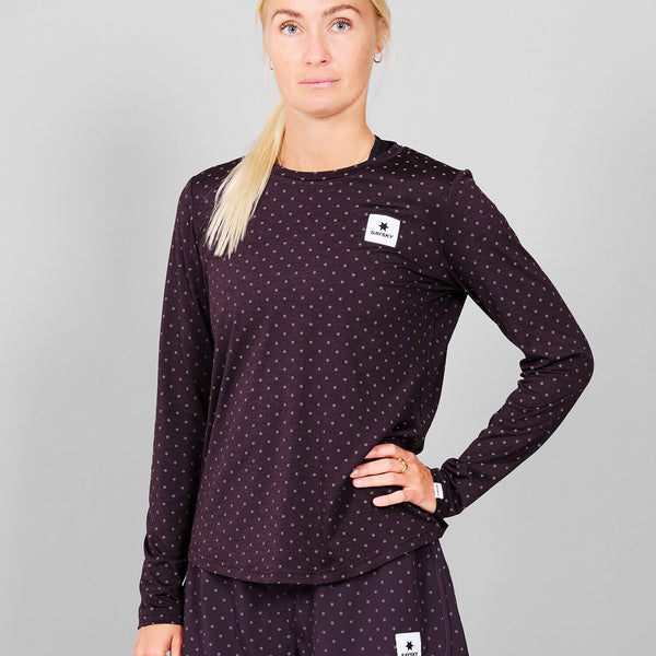 Saysky Reflective Polka Pace Long sleeve Lilla 1022 MWRLS01C1022