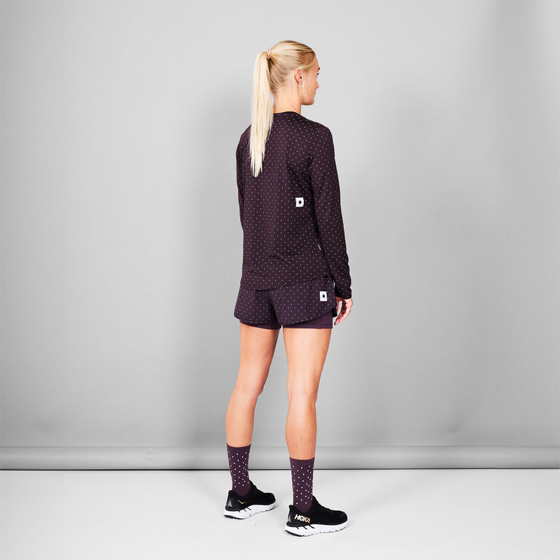 Saysky Reflective Polka Pace Long sleeve Lilla 1022 MWRLS01C1022
