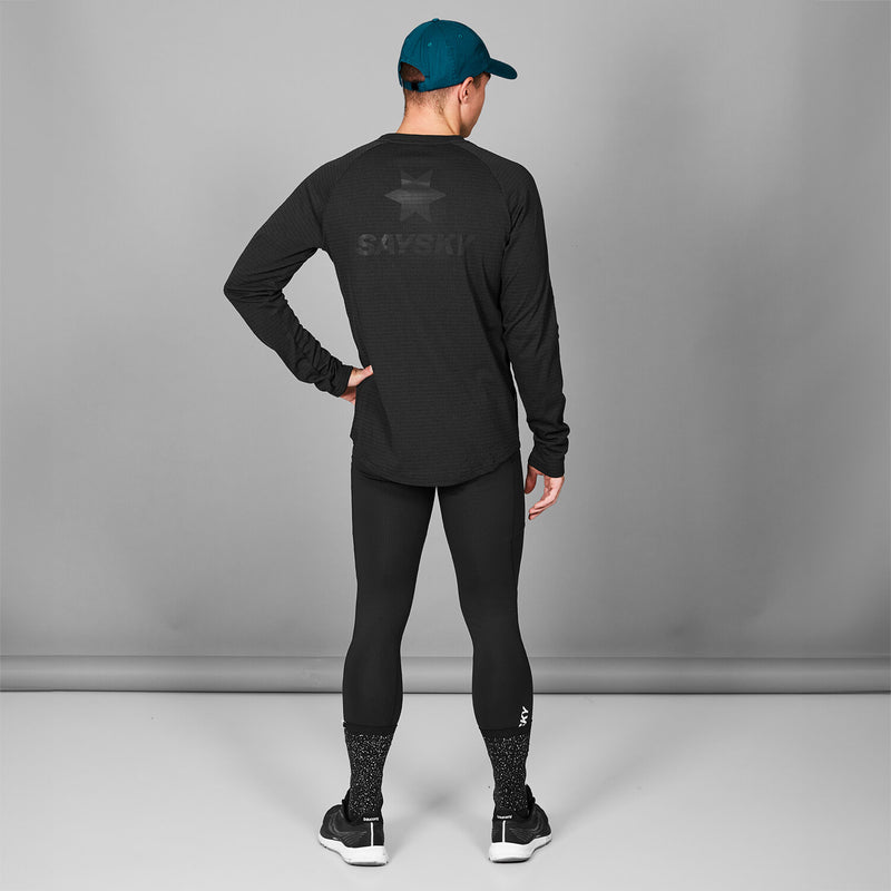 Saysky Blaze Long Sleeve Light Fleece Sort 9001 KMRFL02C9001