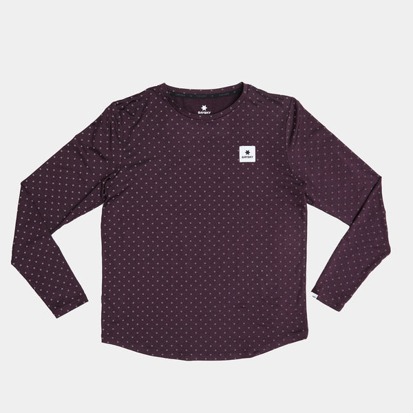 Saysky Reflective Polka Pace Long Sleeve Lilla 1022 MMRLS02C1022