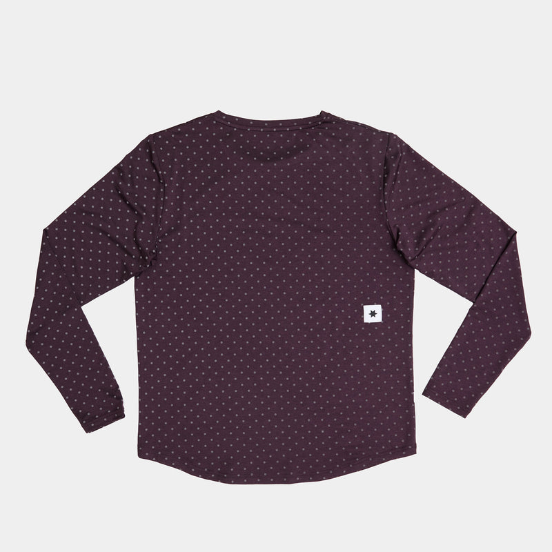 Saysky Reflective Polka Pace Long Sleeve Lilla 1022 MMRLS02C1022