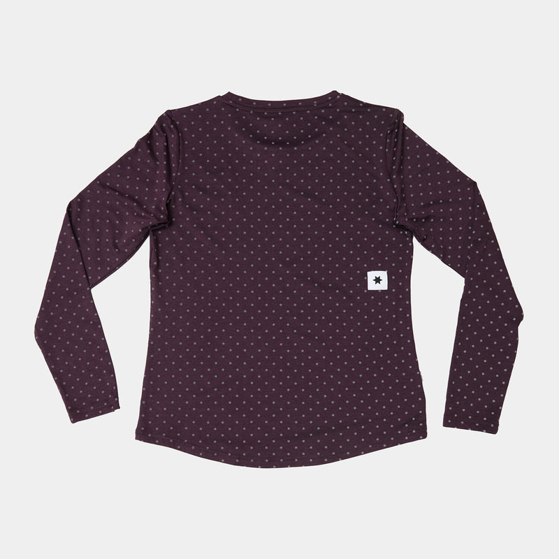 Saysky Reflective Polka Pace Long sleeve Lilla 1022 MWRLS01C1022