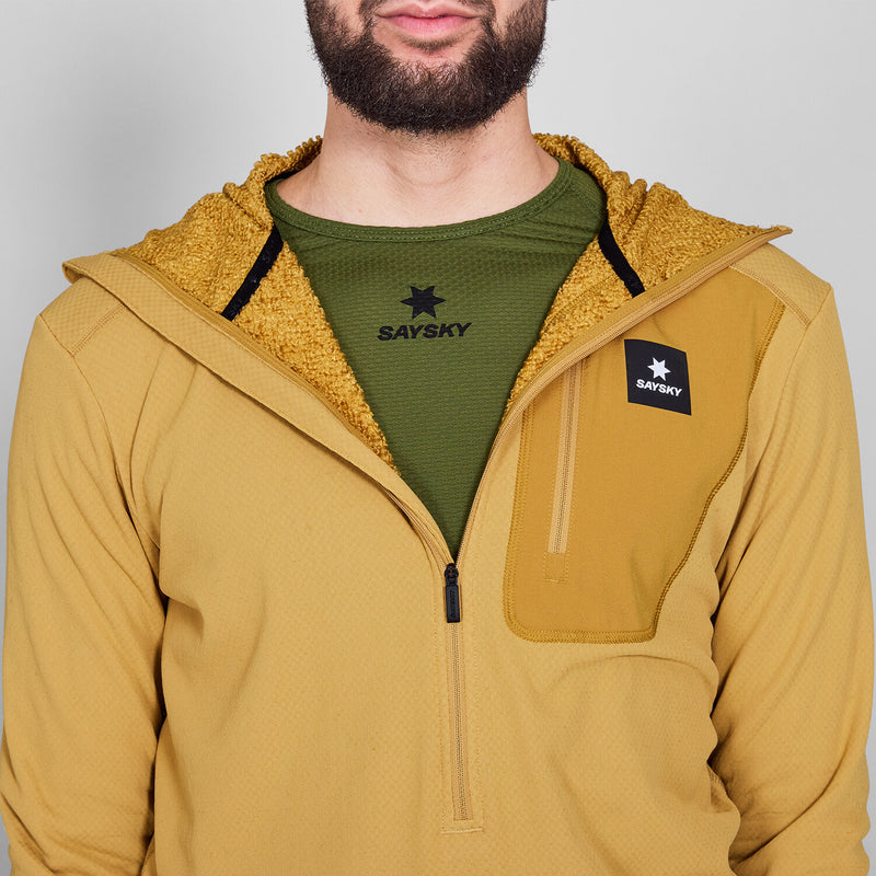 Saysky Combat Half Zip Fleece Hoodie Gul 414 NMRHO30C414