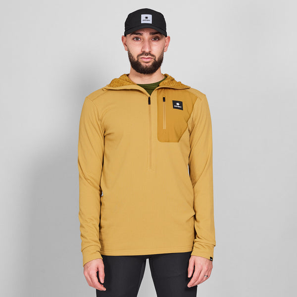 Saysky Combat Half Zip Fleece Hoodie Gul 414 NMRHO30C414