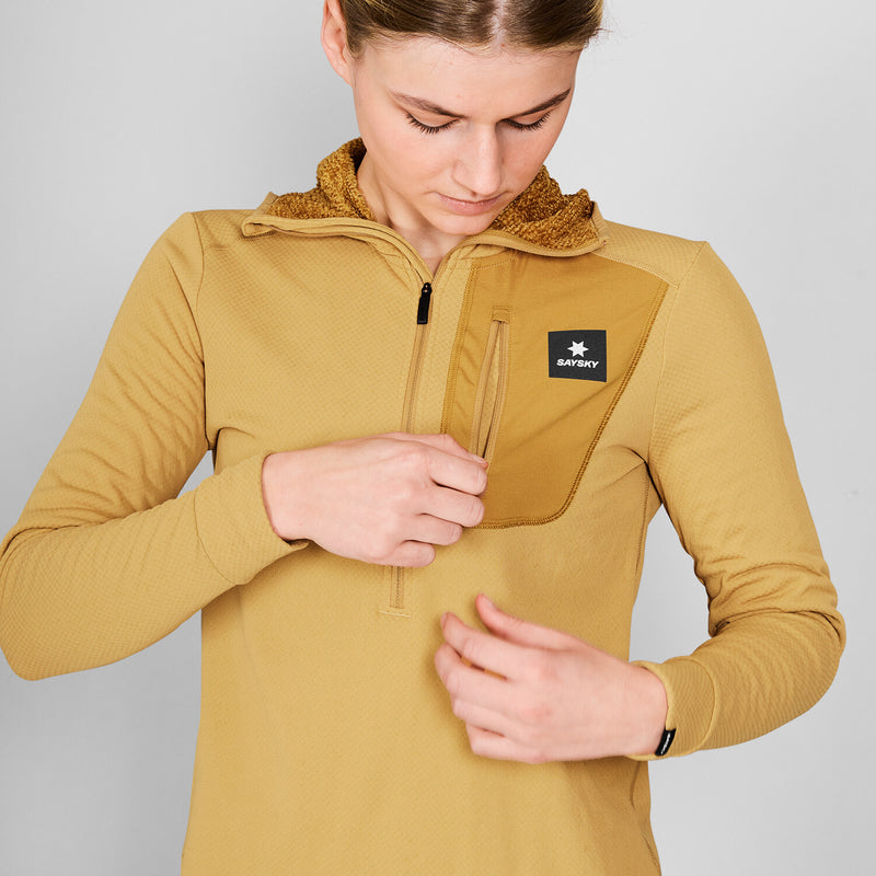 Saysky Combat Half Zip Fleece Hoodie Gul 414 NWRHO30C414