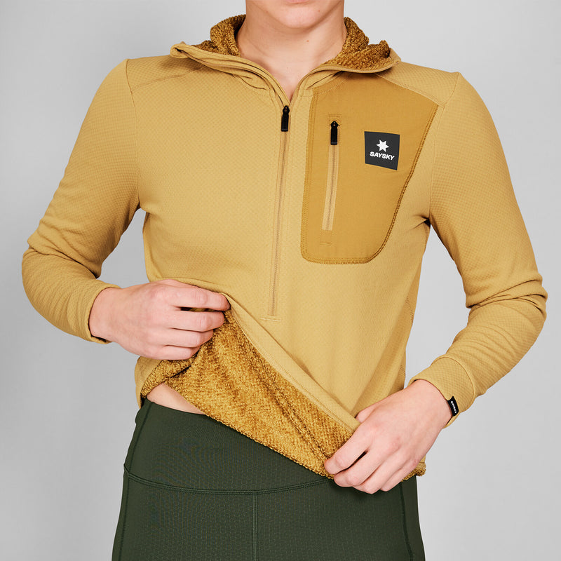 Saysky Combat Half Zip Fleece Hoodie Gul 414 NWRHO30C414