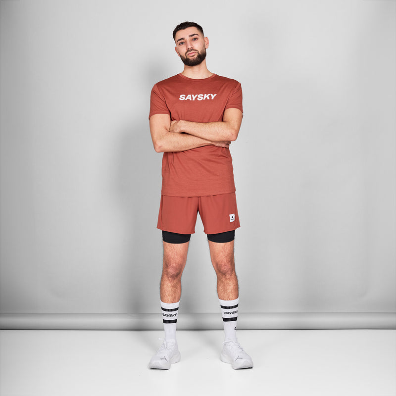 Saysky Logo Pace T-Shirt Rød 5006 NMRSS20C5006