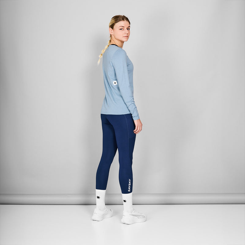 Saysky Logo Pace Long Sleeve Blå 2010 NWRLS20C2010