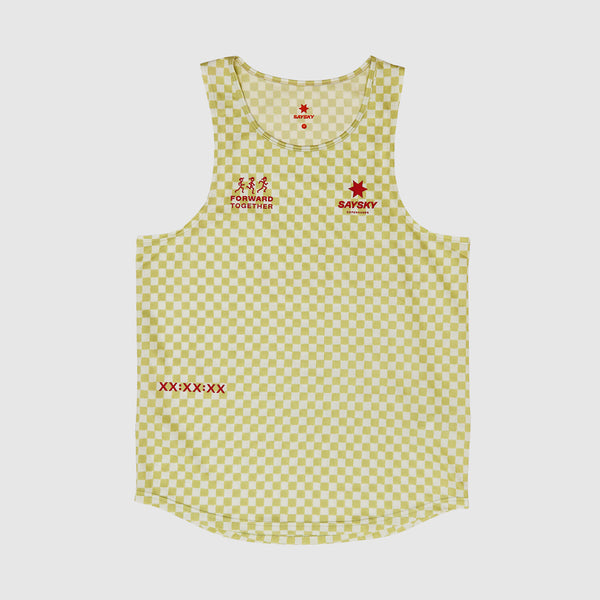 Saysky Checker Combat Singlet Grøn Checker 1034 NMRSI31C1034