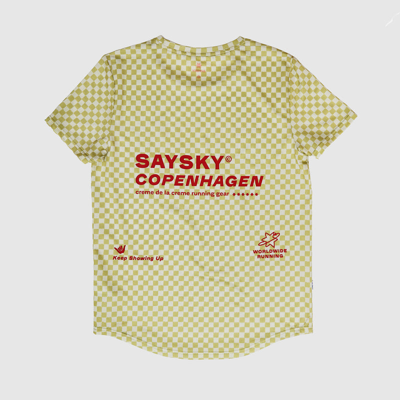 Saysky Checker Combat T-Shirt Grøn Checker 1034 NMRSS31C1034