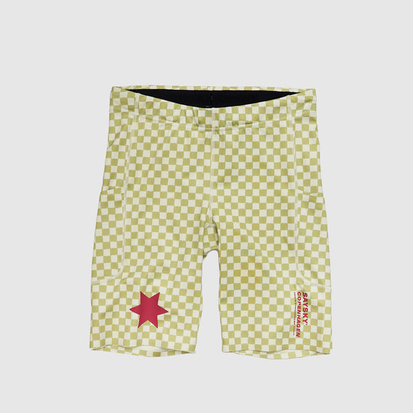 Saysky Checker Combat+ Short Tights 9" Grøn Checker 1034 NMRST31C1034