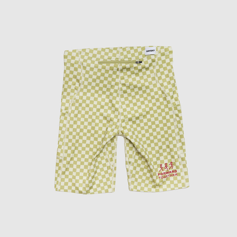 Saysky Checker Combat+ Short Tights 9" Grøn Checker 1034 NMRST31C1034