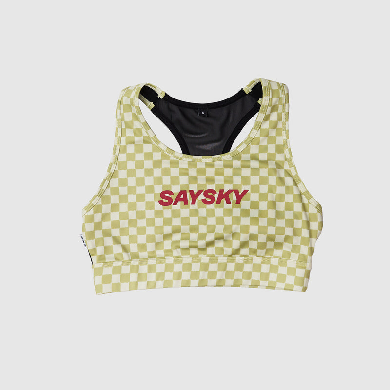 Saysky Checker Combat Sports Bra Grøn Checker 1034 NWRSB30C1034