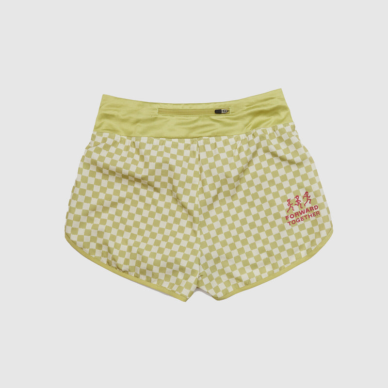 Saysky 2 in 1 Pace Shorts 3'' Grøn Checker 1034 NWRSH23C1034