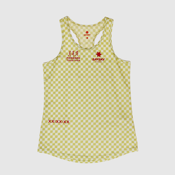 Saysky Checker Combat Singlet Grøn Checker 1034 NWRSI31C1034